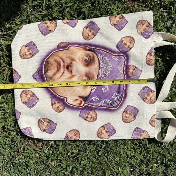 The Office Prison Mike Tote Bag Steve Carell Dwight TV Show Canvas School Beach - Picture 6 of 6